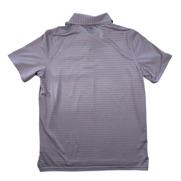 Vineyard Vines Sankaty Polo Shirt Boys XL Blue Red Grey Stripe Performance - Picture 6 of 7